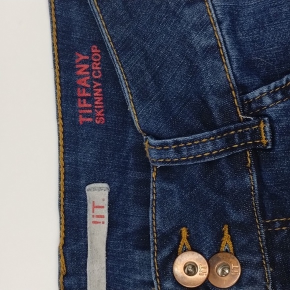it jeans denim crop size 10 Tiffany skinny medium wash two button it jeans - Picture 8 of 10